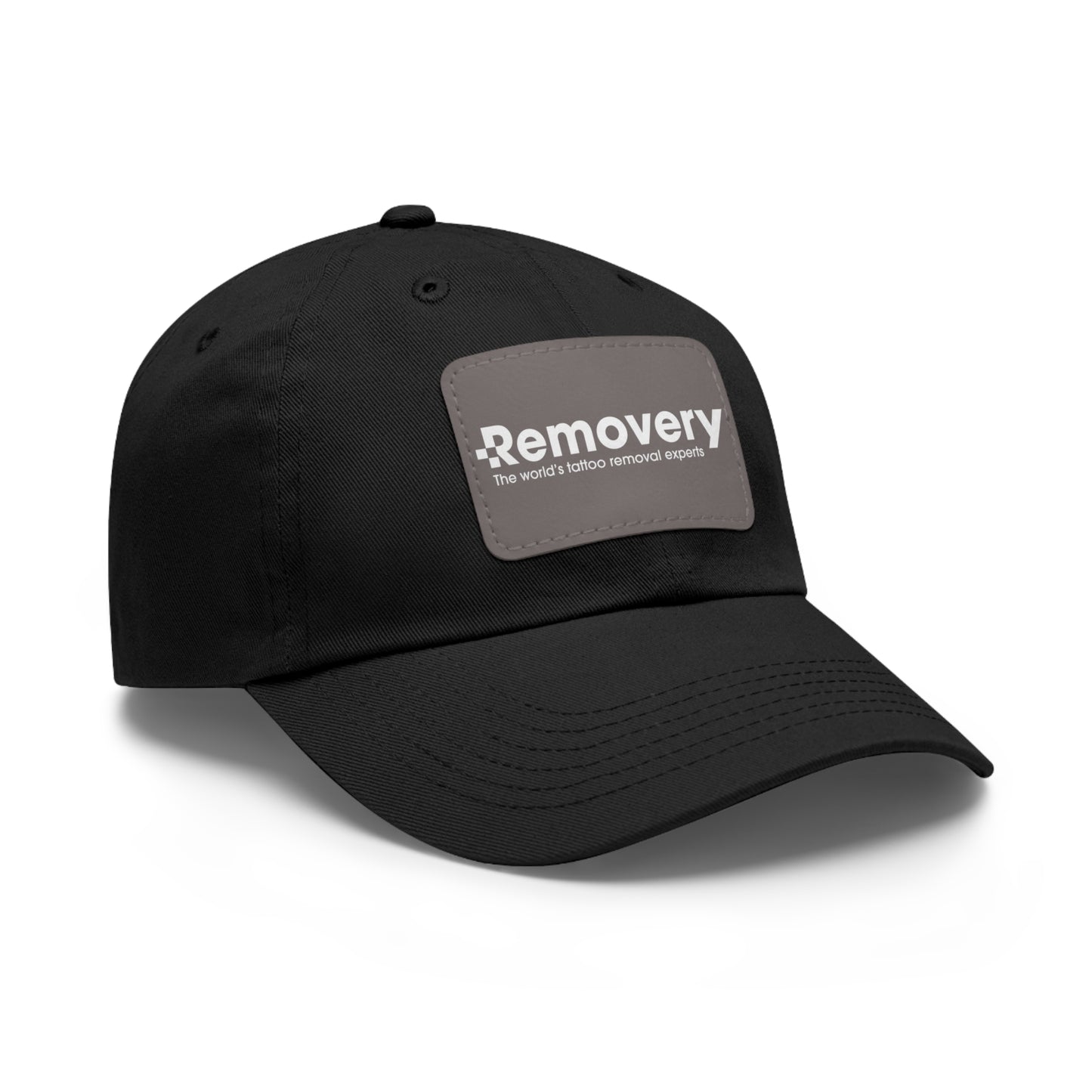 Dad Hat with Leather Patch (Rectangle)