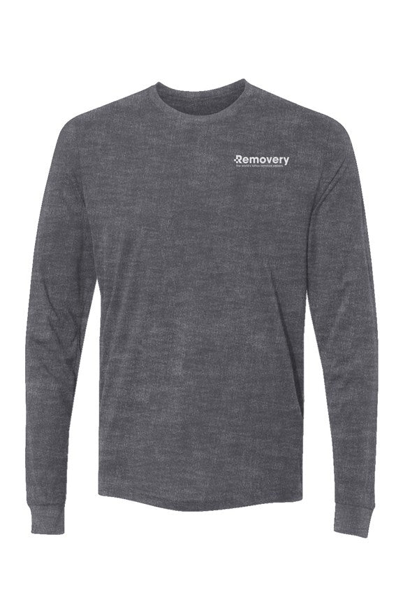 Sueded Long Sleeve Crew