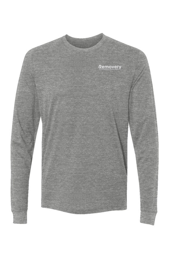 Sueded Long Sleeve Crew